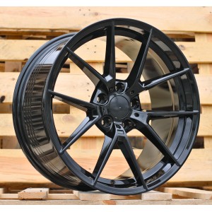 R19x9.5  5X120  ET  40  72.6  B1416  (FBX124)  Black (BL)  For BMW  (Z5+Z3+A)  (HYBRID FORGED Rear+Front)