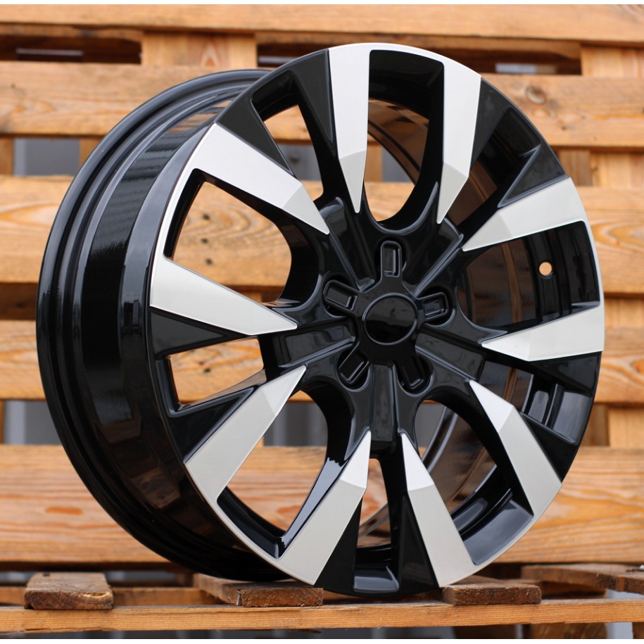 R17x7  5X108  ET  45  65.1  Y1248  Black Polished (MB)  For CITRO  (P)