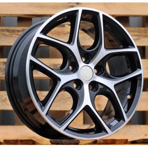 R17x7  5X108  ET  50  63.4  Y0058  Black Polished (MB)  For FORD  (R)