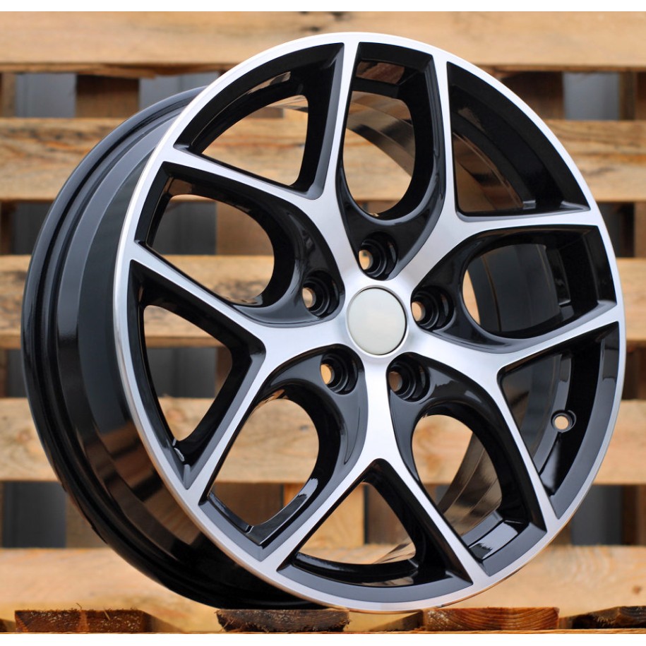 R17x7  5X108  ET  50  63.4  Y0058  Black Polished (MB)  For FORD  (R)