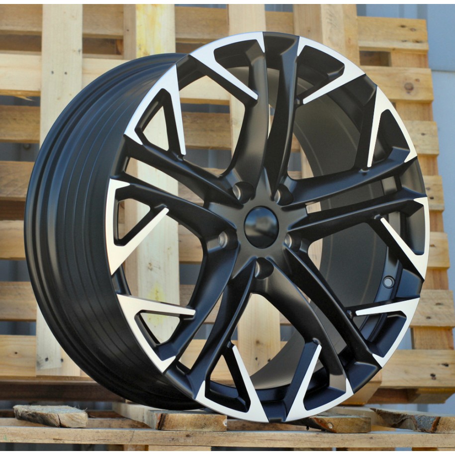 R18x8  5X112  ET  38  57.1  YF5719  Black Polished Half Matt (MBHM)  For CUPRA  (Z5)  ((AKC 100 Eur)HYBRID FORGED)