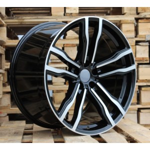 R20x10  5X120  ET  40  74.1  BY588  (DLJ588)  Black Polished (MB)  For BMW  (Z3+Z1)  (Rear+Front)