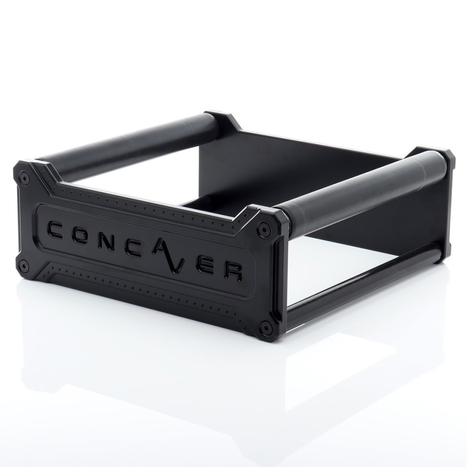 Concaver Premium Forged Rolling Wheel Stand Black
