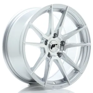 JR Wheels JR21 17x8 ET35 5x112 Silver Machined Face