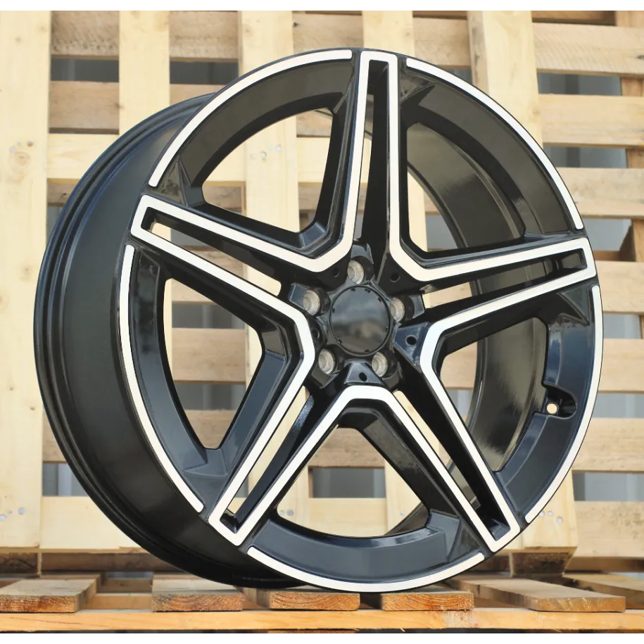R20x9.5  5X112  ET  45  66.5  FBX142  (H3067F)  Black Polished (MB)  For MER  (Z3)  (HYBRID FORGED Rear+Front)