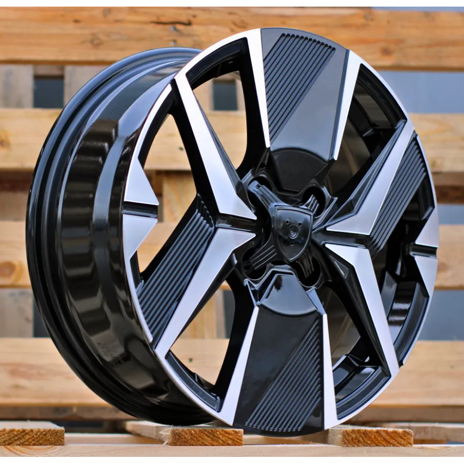 R16x6.5  4X108  ET  32  65.1  Y1256  Black Polished (MB)  For PEUG  (L5)  (NEW Model)