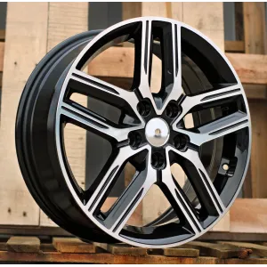 R17x6.5  5X114.3  ET  50  67.1  Y1227  Black Polished (MB)  For KIA  (P)