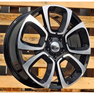 R17x7  5X108  ET  47  65.1  B5850  Black Polished (MB)  For CITRO  (P)