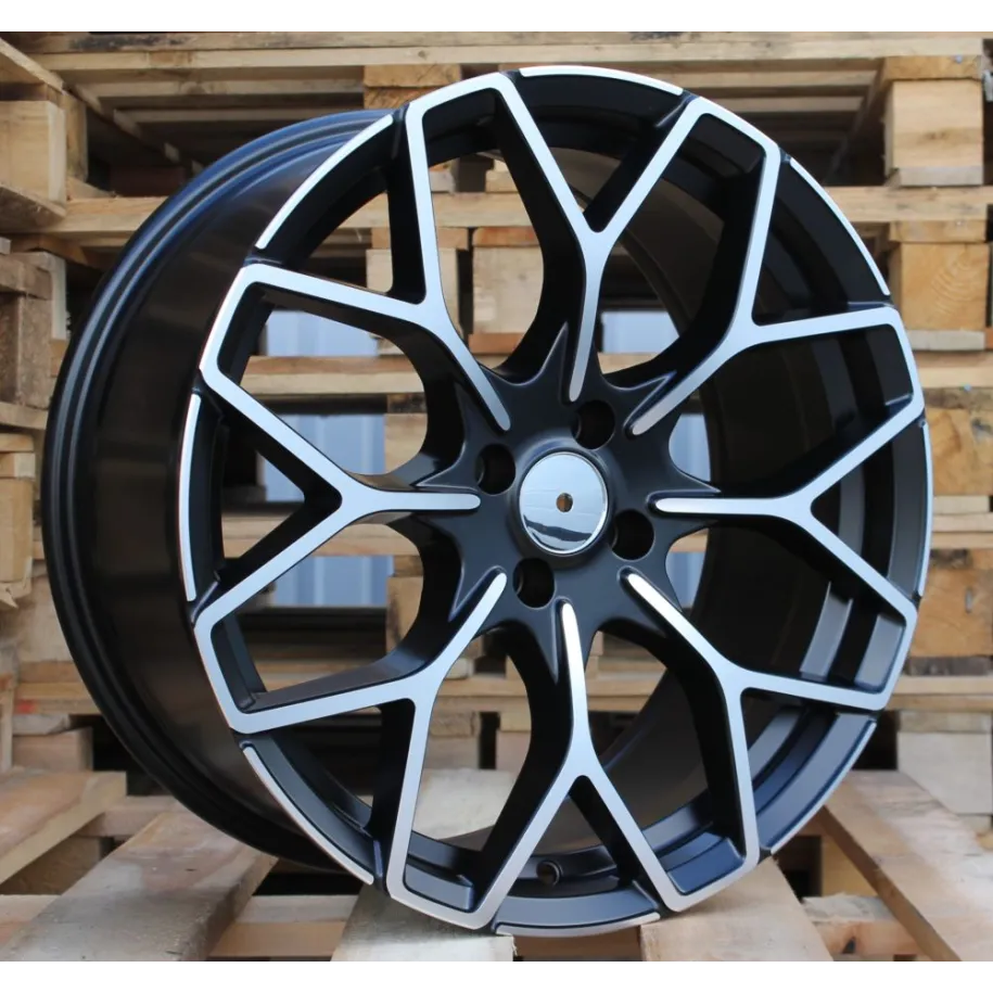 R17x7.5  4X100  ET  25  60.1  B1449  Black Polished Half Matt (MBHM)  For SMART  (Z2)  (HAXER Front+Rear)