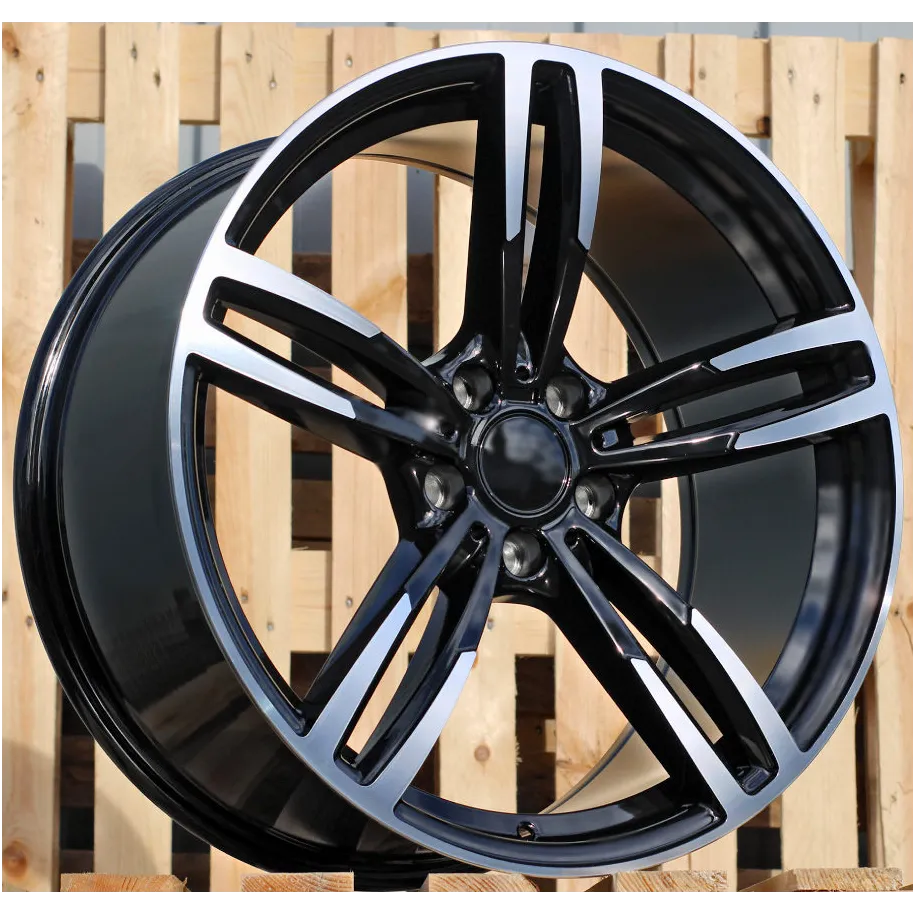R18x9  5X120  ET  40  72.6  BK855  (BY1121)  Black Polished (MB)  For BMW  (P)  (Rear+Front)
