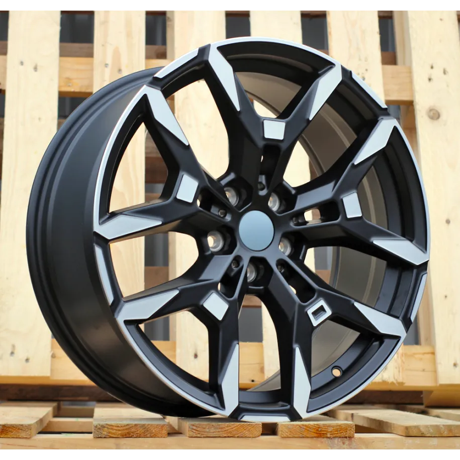 R19x8.5  5X112  ET  40  66.6  H3456F  Black Polished (MB)  For BMW  (Z3)  (HYBRID FORGED Front+Rear)