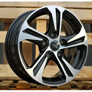 R16x6.5  5X100  ET  40  57.1  B1242  Black Polished (MB)  For RACIN  (L6)