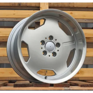 R17x8  5X112  ET  35  66.6  BK632  Silver+Polished Lip (SP)  For MER  (R)  (MONOBLOCK Style)