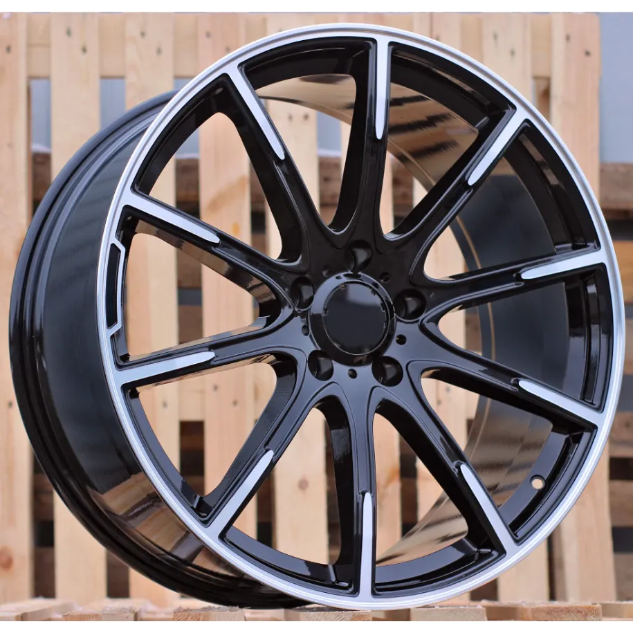 R19x8  5X112  ET  45  66.6  FE236  (3S1409)  Black Polished (MB)  For MER  (K4)  (HYBRID FORGED New BRABUS (Front+Rear))