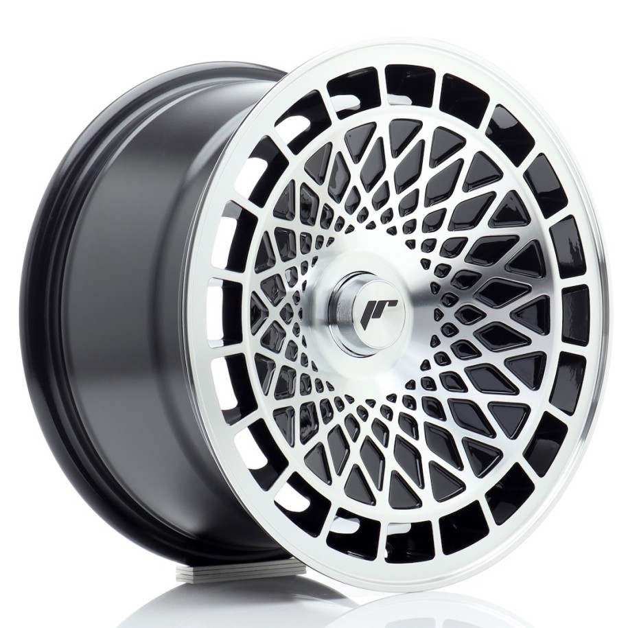 JR Wheels JR14 15x8 ET25 4x108 Gloss Black Machined Face
