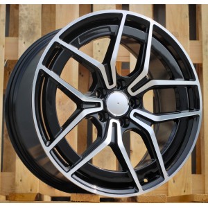 R18x8.5  5X112  ET  52  66.6  3S1034  Black Polished (MB)  For MER  (K2)  (HYBRID FORGED)