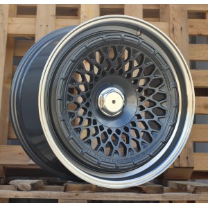 R18x9.5  10X112/120  ET  35  72.6  1308B  Gun Metal+Polished Lip (GMPL)  For RACIN  (Z4)  (ROTIFORM MOTOSPORT Style Rear+Front)