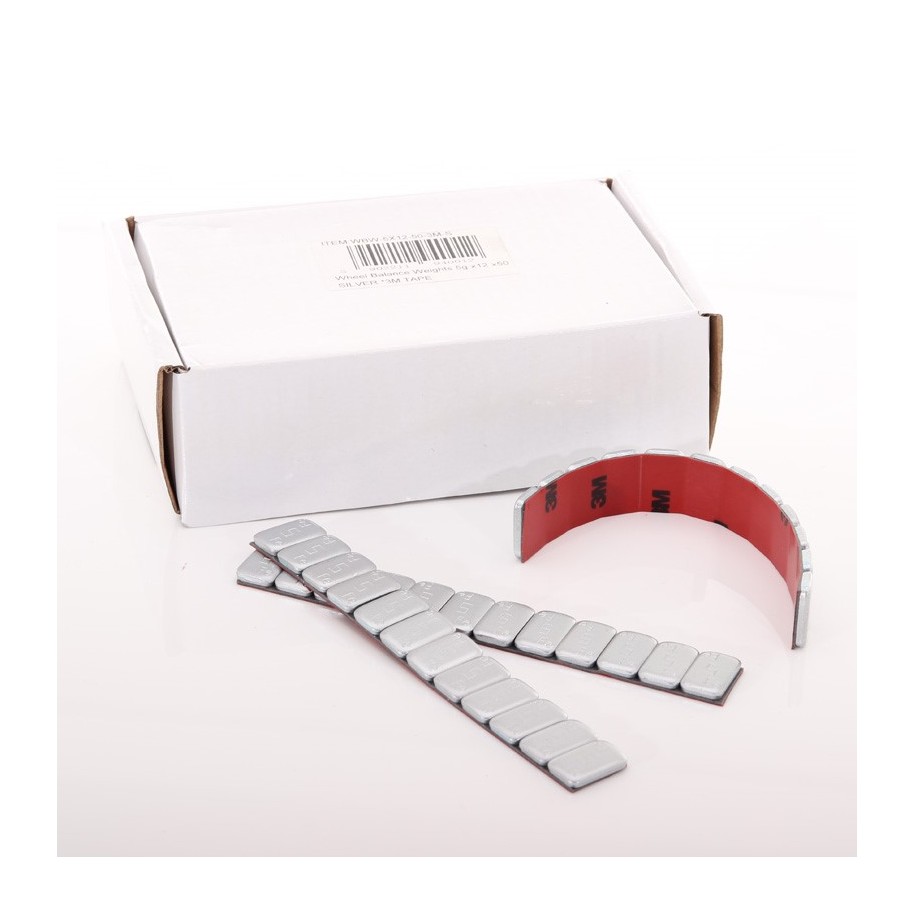 Wheel Balance Weights 5g x12 x50  SILVER *3M TAPE