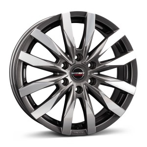 Borbet CW6 mistral anthracite glossy polished 6,5x16 6x130 ET62 CB84,1 60° 1350 kg 497025