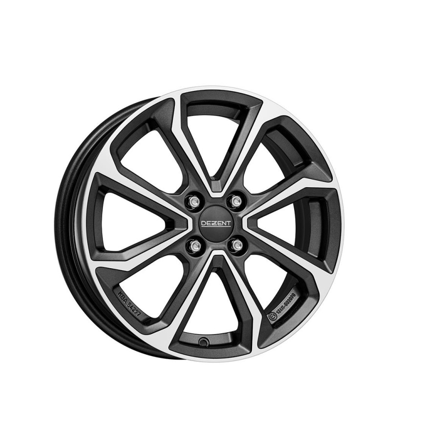 Dezent KT dark Gunmetal/polished 6x16 4x100 ET50 CB54,1 60° 475 kg TKTO2FP50E