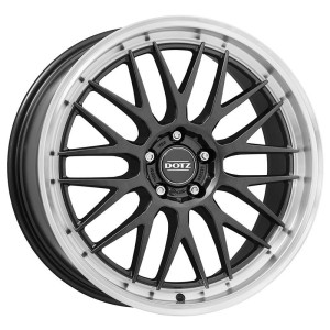 Dotz Bilbao dark Gunmetal/polished lip 8x17 5x114.3 ET45 CB71,6 60° 715 kg OBIS0FL45