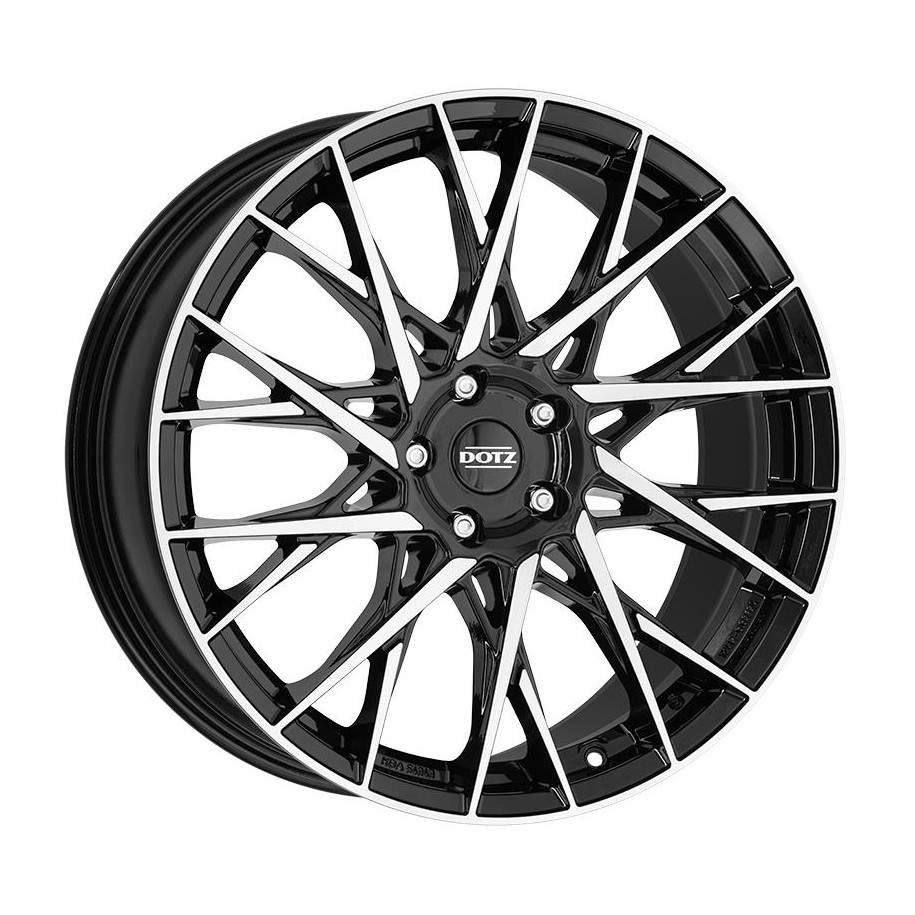 Dotz Fuji dark Black/polished 7,5x18 4x100 ET45 CB60,1 60° 670 kg OFUF2BP45