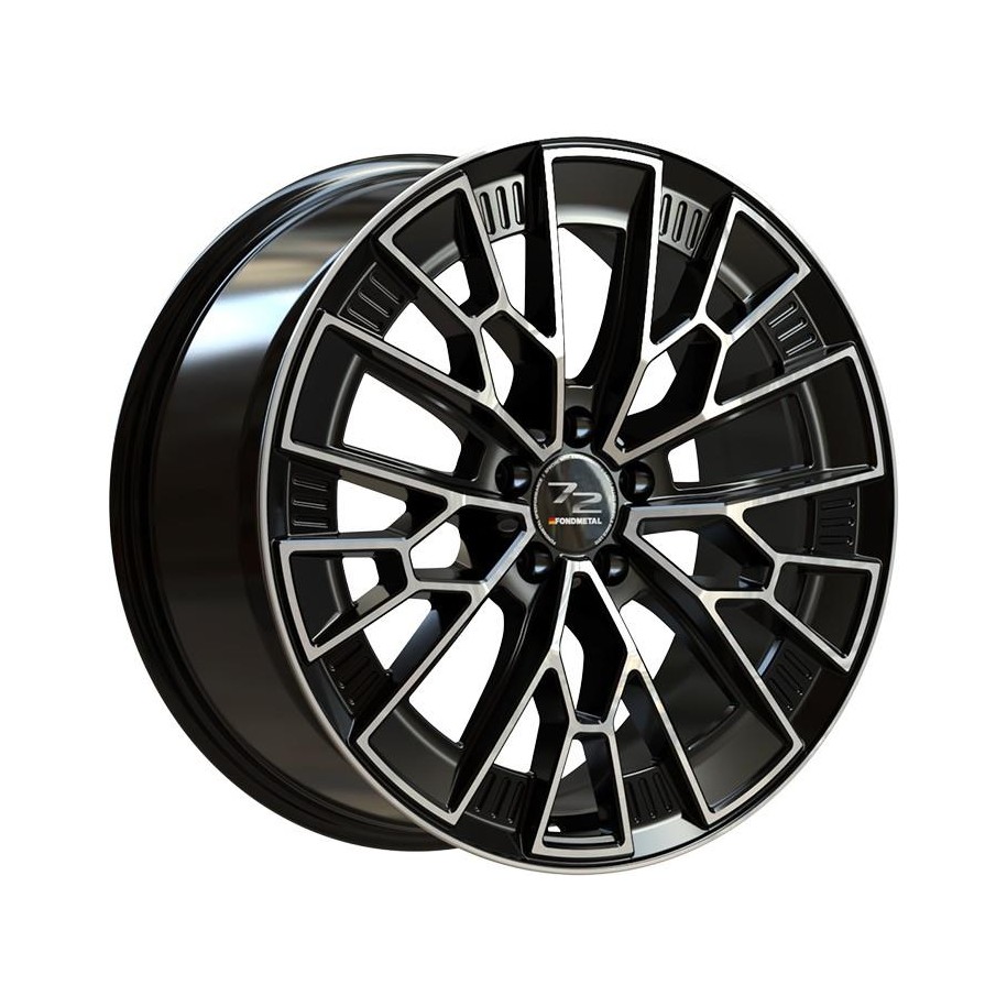 Fondmetal 1972 Glossy Black Machined 9x20 5x112 ET41 CB66,6 60° 775 kg RF19045