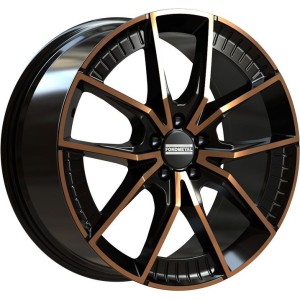Fondmetal Elatha Black Clearcoat Matt Bronze Machined 8,5x19 5x112 ET45 CB66,6 R13 850 kg RF19212