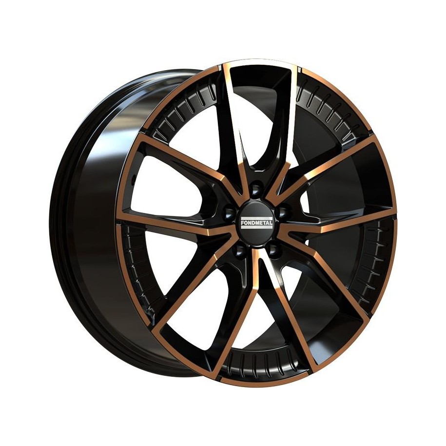 Fondmetal Elatha Black Clearcoat Matt Bronze Machined 8,5x19 5x112 ET45 CB66,6 R13 850 kg RF19212