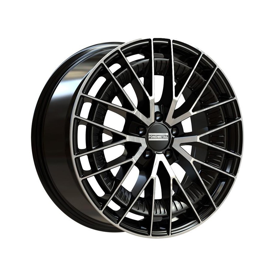 Fondmetal Kari Glossy Black Machined 8,5x20 5x112 ET50 CB66,6 (Long Bolt) R14 1000 kg RF19269