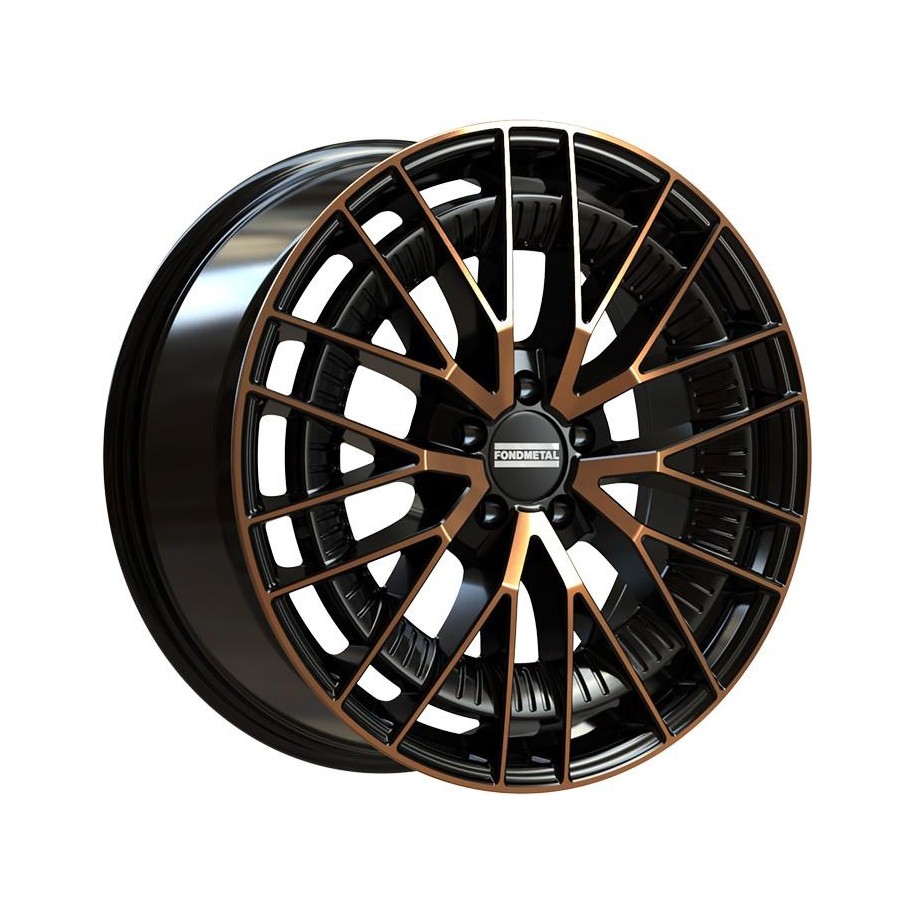Fondmetal Kari Black Clearcoat Matt Bronze Machined 8x19 5x112 ET45 CB66,6 R14 900 kg RF19286