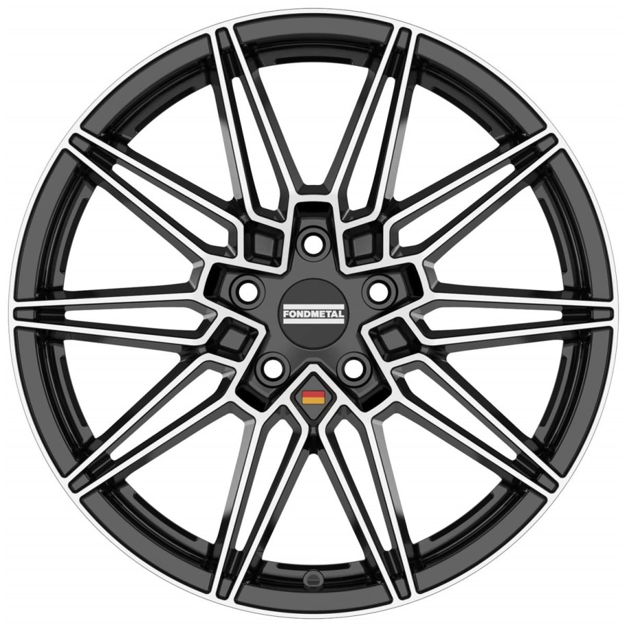 Fondmetal Thoe Glossy Black Machined 8x19 5x112 ET26 CB66,6 60° 775 kg RF18200