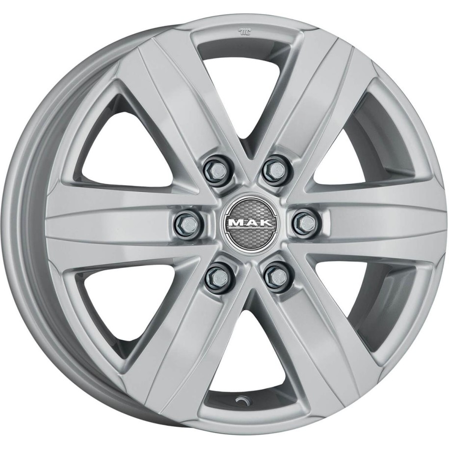 MAK Stone 6 Silver 6,5x16 6x125 ET50 CB74,1 60° 1215 kg F65606SSI50QZ