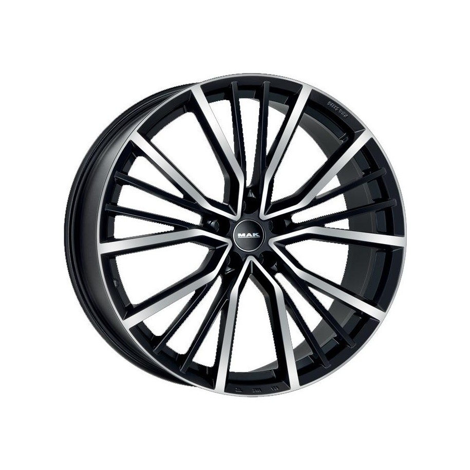 MAK Union Black Mirror 7,5x17 5x112 ET39 CB57,1 R13 800 kg F7570UNBM39VE2X