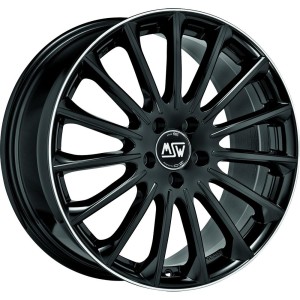 MSW 30 Gloss Black+Diamond Lip 7,5x18 5x114.3 ET40 CB73,1 60° 725 kg W19319505TGA