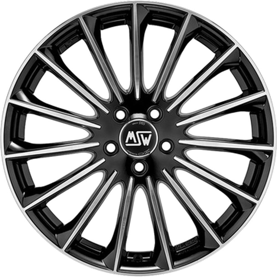 MSW 30 Gloss Black Full Polished 9,5x19 5x112 ET45 CB73.1 60° 760 kg W19307502T56