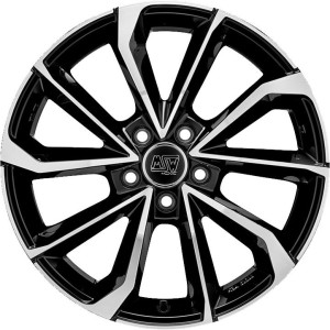 MSW 42 Gloss Black Full Polished 8x18 5x112 ET40 CB73,1 60° 770 kg W19354501T56