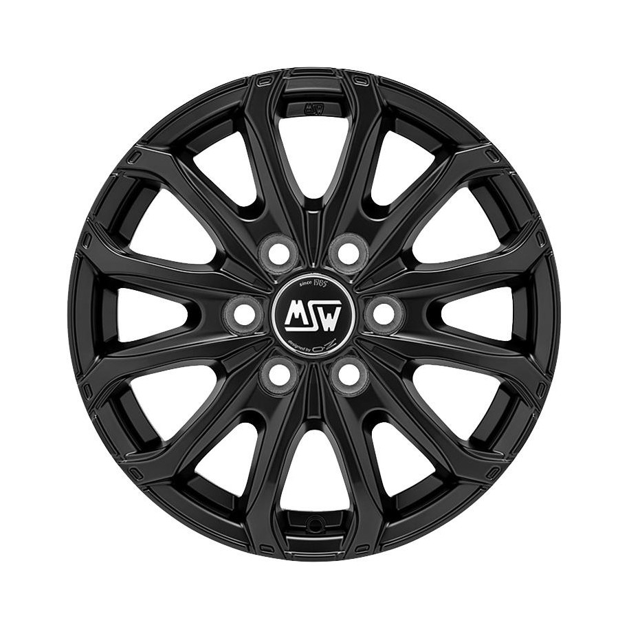 MSW 48 Van 6 Holes Matt Black 6,5x16 6x130 ET62 CB84,1 R14 1350 kg W19341001T53