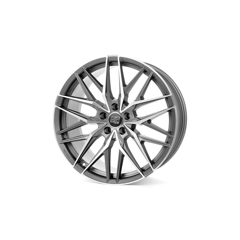 MSW 50 Matt Gun Metal Full Polished (Mgmfp) 10x22 5x130 ET20 CB71,6 60° 1050 kg W1940600526