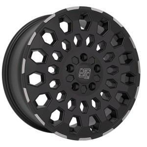MSW 99 VAN Matt Black Lip Polished 6,5x16 5x130 ET55 CB89,1 60° 1350 kg W19420004TO3