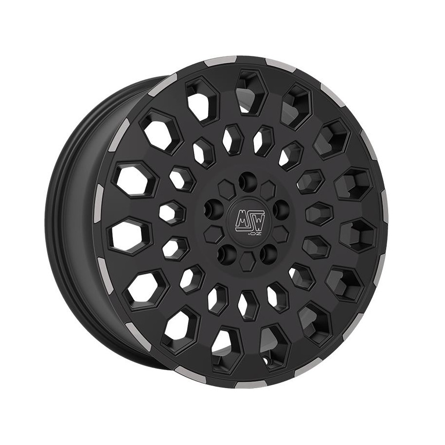 MSW 99 VAN Matt Black Lip Polished 6,5x16 5x130 ET55 CB89,1 60° 1350 kg W19420004TO3