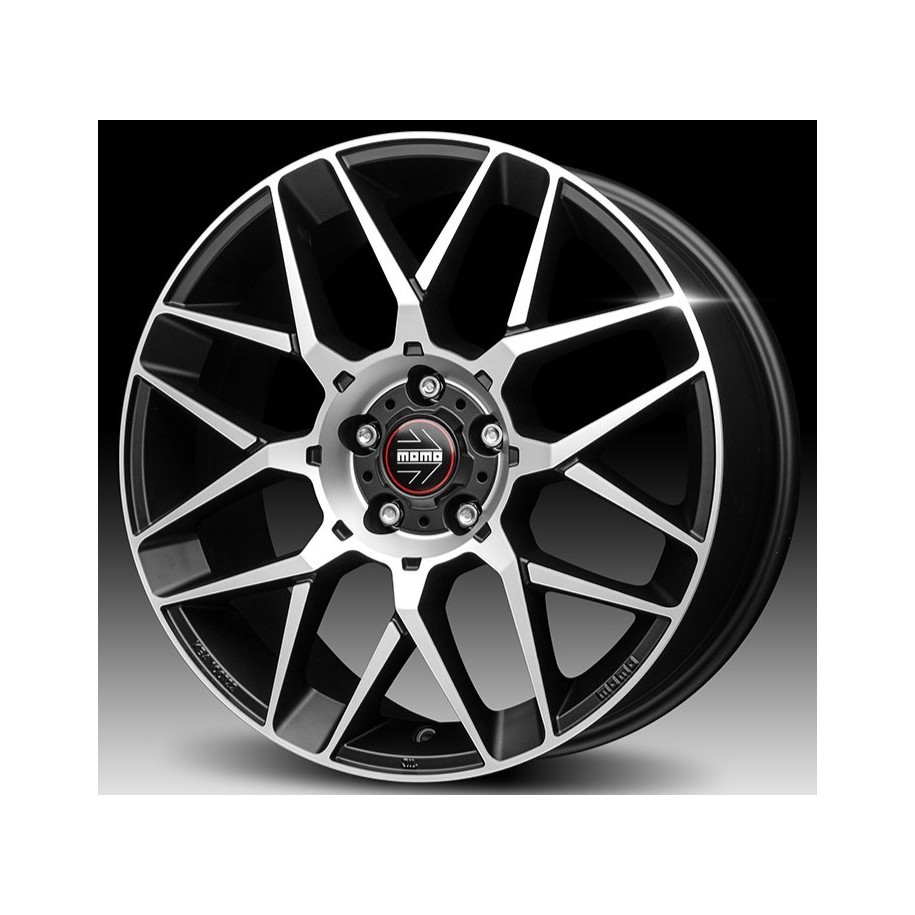 Momo REVENGE EVO 2.0 Matt Black Polished 7x17 5x100 ET38 CB72,3 60° 630 kg W2RE70738500E
