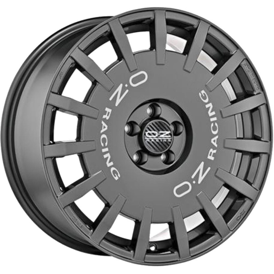 OZ Racing Rally Racing Dark Graphite Silver Lettering 8x17 5x112 ET35 CB75.0 R12 700 kg W01A33204T9