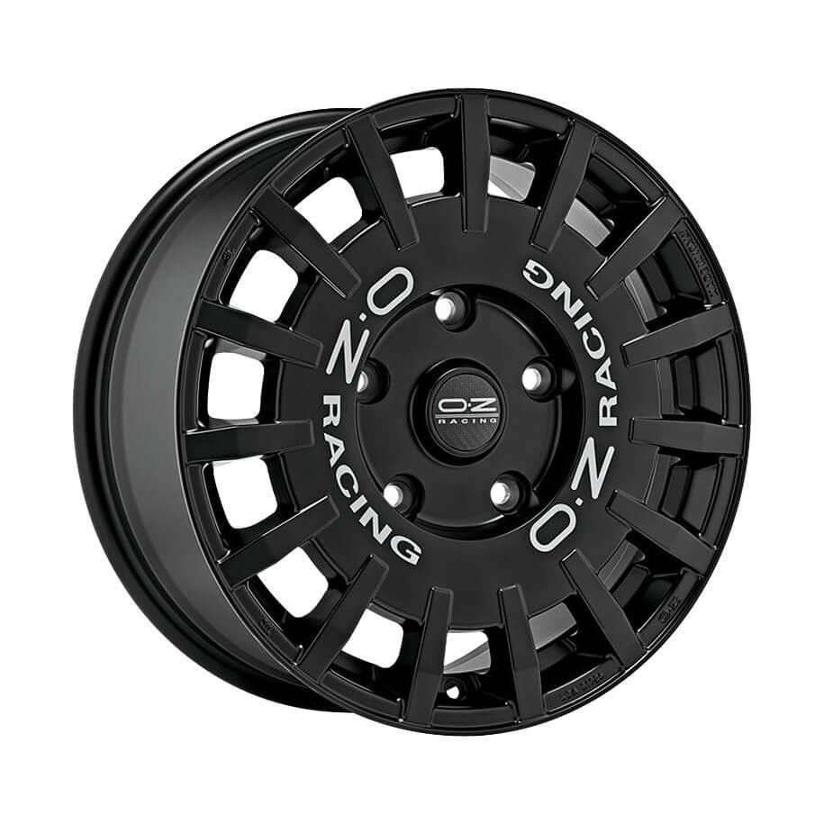 OZ Racing Rally Racing Gloss Black Silver Lettering 8x18 5x112 ET45 CB75,0 R12 650 kg W01A12205H3