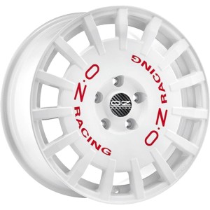 OZ Racing Rally Racing Race White Red Lettering 7x17 5x100 ET45 CB68,1 60° 650 kg W01A5025133