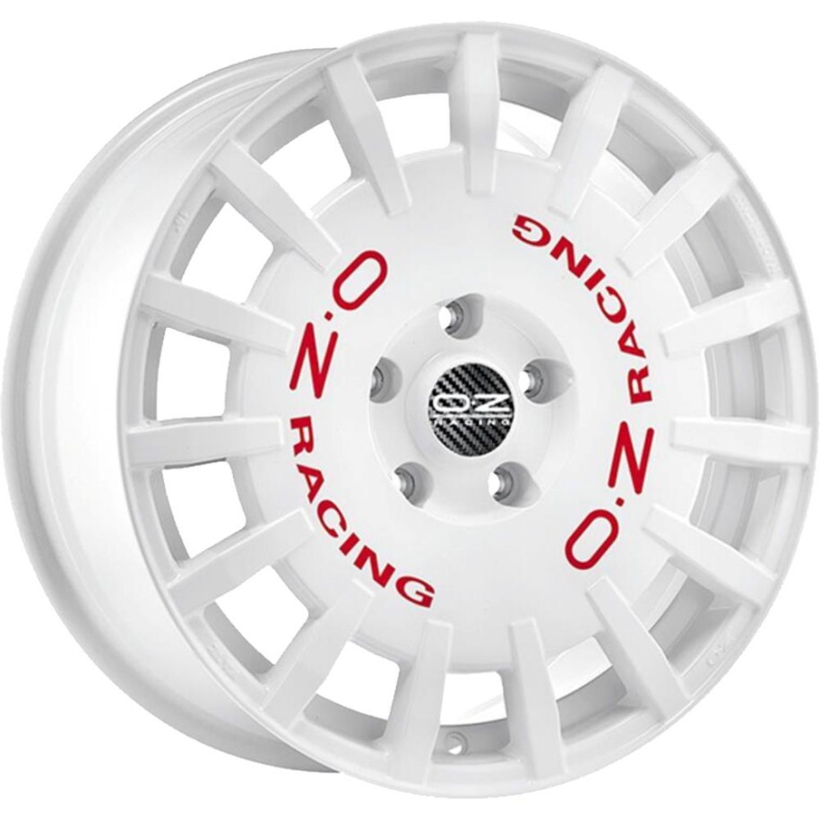 OZ Racing Rally Racing Race White Red Lettering 7x17 5x100 ET45 CB68,1 60° 650 kg W01A5025133