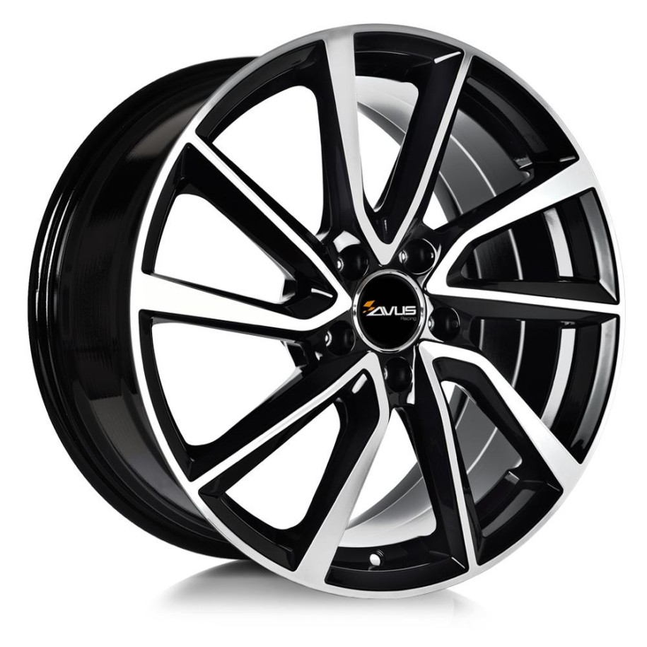 Avus AC-518 Black Polished 6x15 5x112 ET47 CB57.1 60° 625 kg 518060155112047571DW