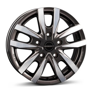 Borbet CW5 mistral anthracite glossy polished 6,5x16 5x120 ET60 CB65.1 R14 1260 kg 497459