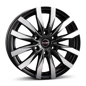 Borbet CW6 black polished matt 6,5x16 6x130 ET62 CB84,1 60° 1350 kg 497024
