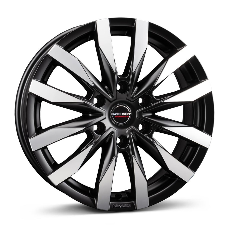 Borbet CW6 black polished matt 6,5x16 6x130 ET62 CB84,1 60° 1350 kg 497024
